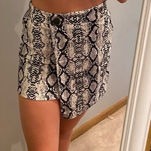 Snake print skirt